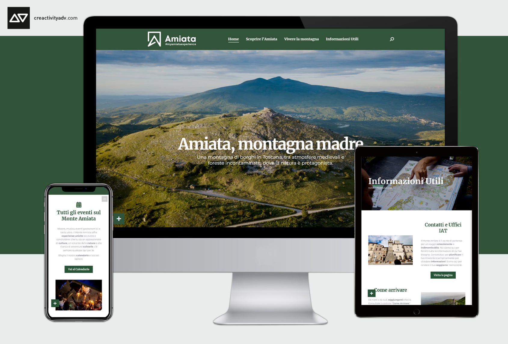 Sito web My Amiata Experience